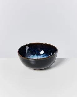 Alcachofra Geschirr-Set schwarzblau 16-teilig