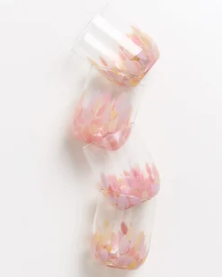 Alegria Glas groß rosa sand 4er-Set