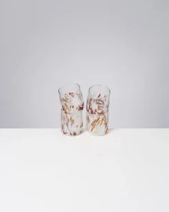 Alegria Glas klein bernstein sand 4er-Set