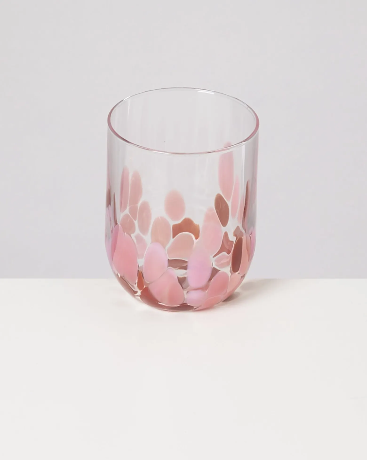Alegria - Glass large drops amber pink