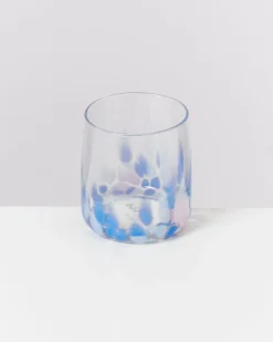 Alegria - Set of 6 glasses small big drops blue