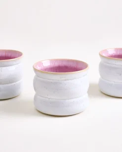 Areia Becher klein bubble rosé 4er-Set