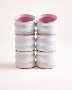 Areia Becher klein bubble rosé 6er-Set