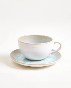 Areia Cappuccino Cup & Small Saucer classic azure