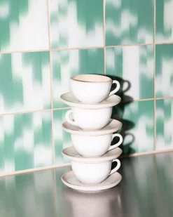 Areia Cappuccinotasse & Untertasse klein classic sand 4er-Set
