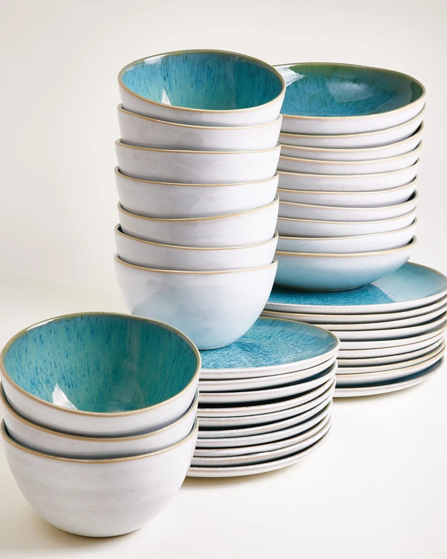 Areia Geschirr-Set aqua 40-teilig