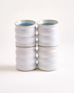 Areia - Large cup Bubble azure Set of 4