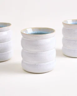 Areia - Large cup Bubble azure Set of 6