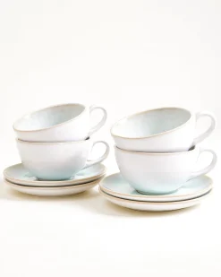Areia 4-Piece Set Teacup & Large Saucer classic azure