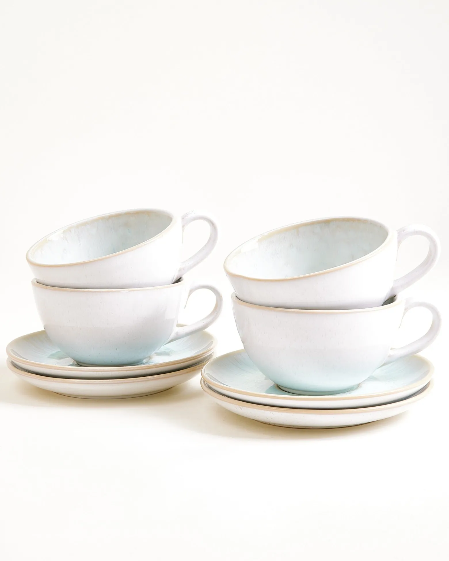Areia 4-Piece Set Teacup & Large Saucer classic azure