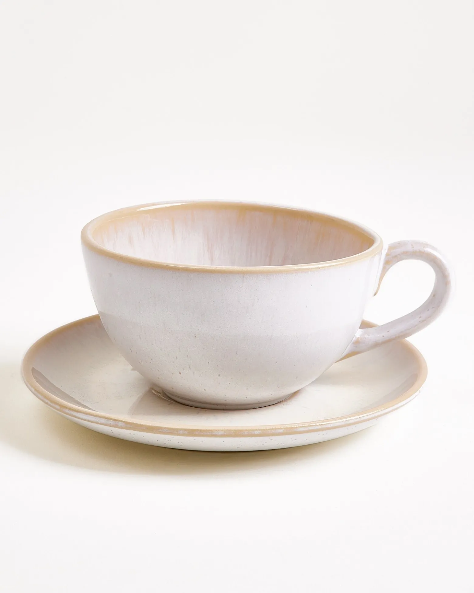 Areia 6-Piece Set Teacup & Large Saucer classic sand