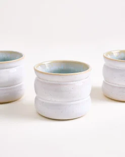 Areia - Set of 6 cups small bubble azure