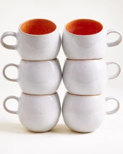 Areia - Set of 6 Mugs big pink
