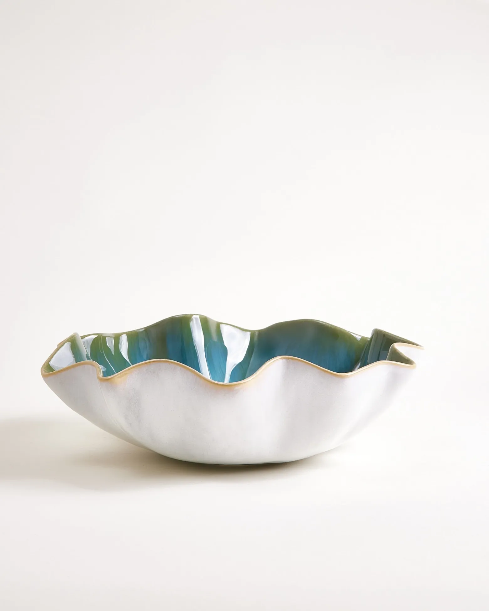 Areia Shell - Servingbowl aqua