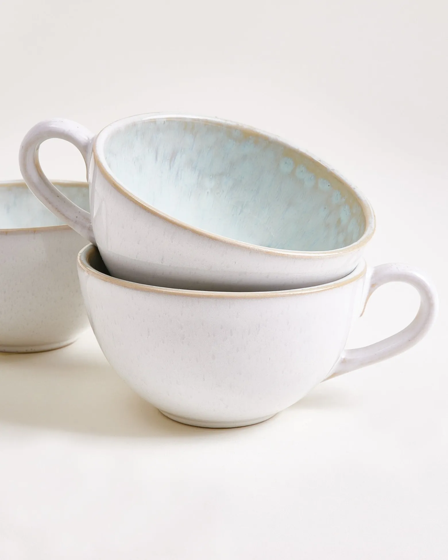 Areia Teetasse & Untertasse groß classic azur 4er-Set
