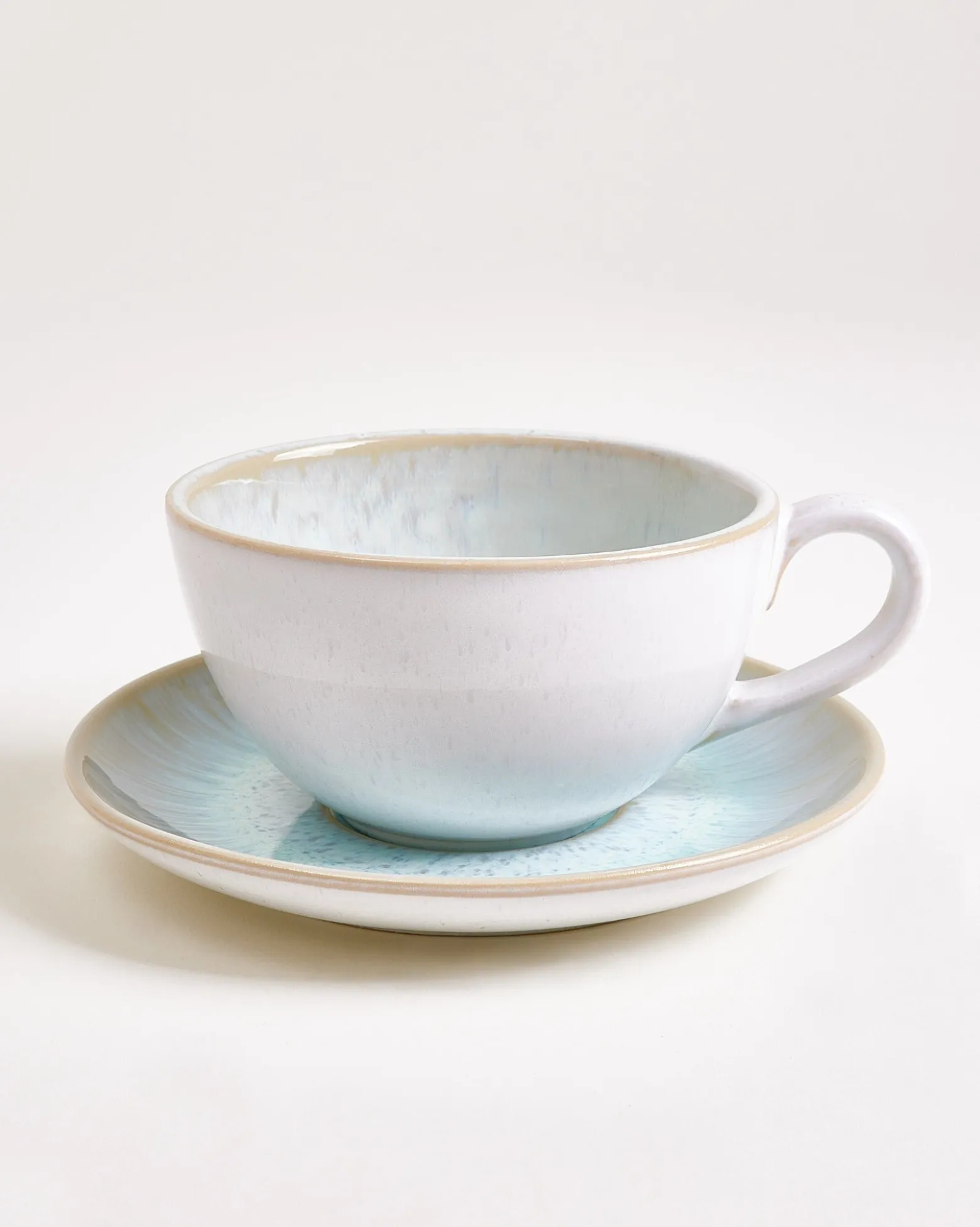 Areia Teetasse & Untertasse groß classic azur 6er-Set