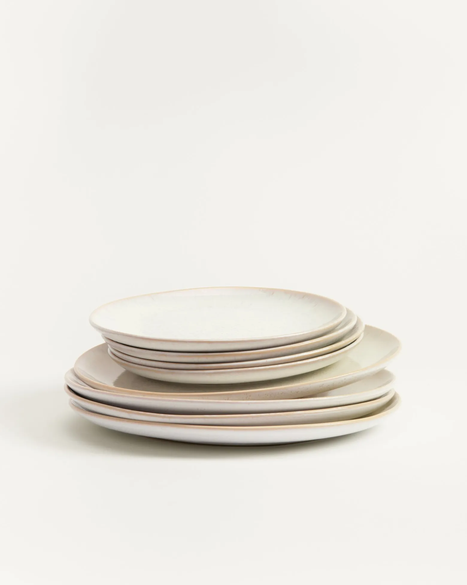 Areia Teller-Set sand 8-teilig