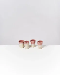 Bica Espressobecher rosa sand 4er-Set