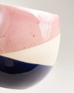 Bica - Large mug pink sand dark blue Set of 6
