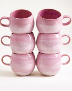 Bica Tasse groß pink 6er-Set
