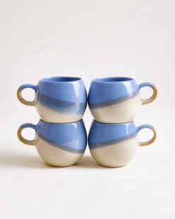 Bica Tasse klein cornflower sand 4er-Set