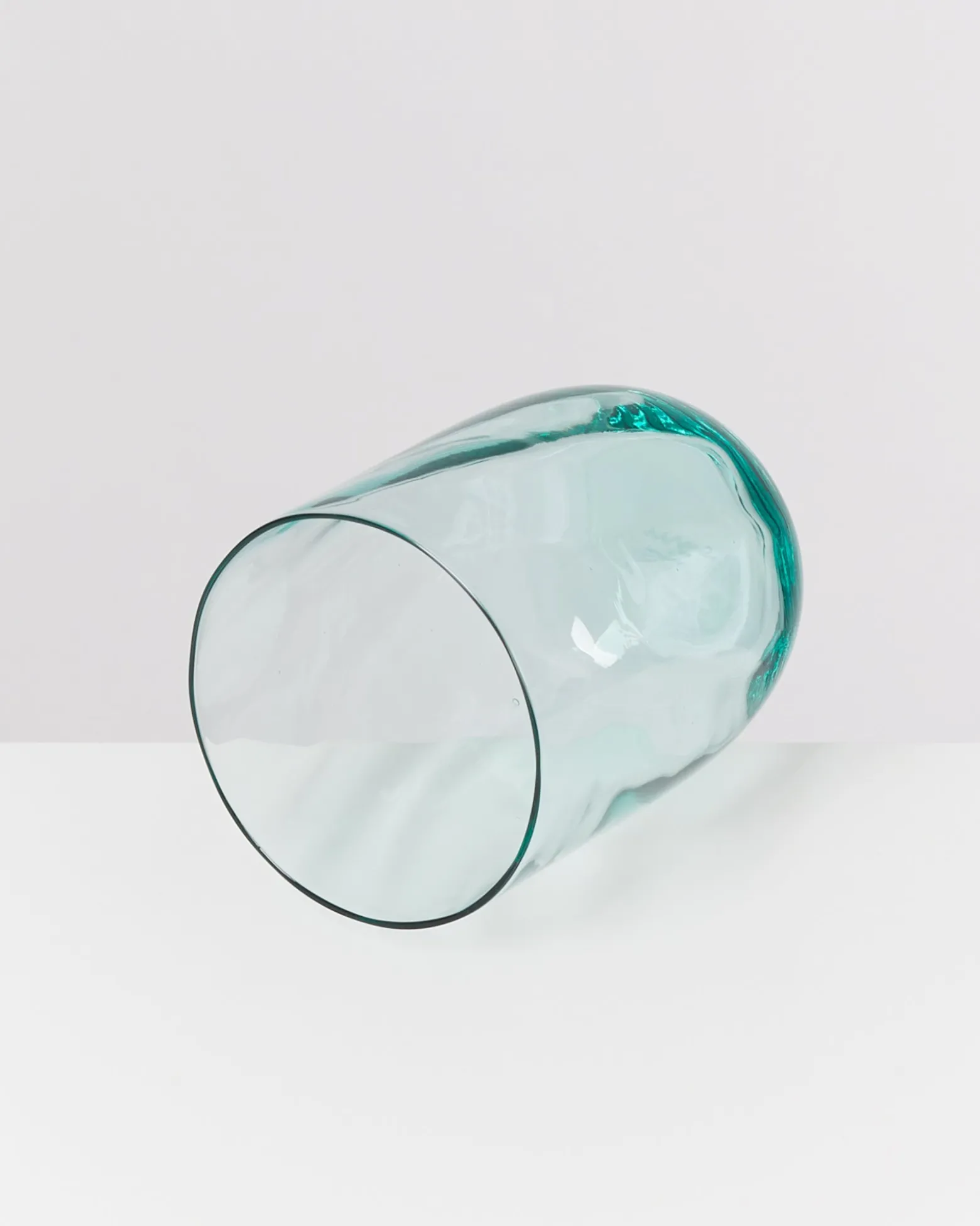 Calma Glas groß swirl grün 6er-Set
