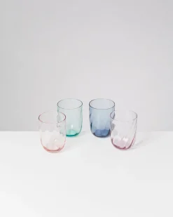 Calma Glas groß swirl lila