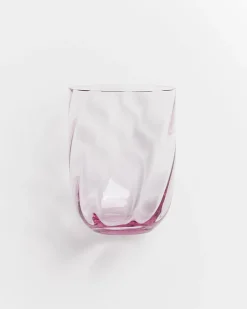 Calma Glas groß swirl lila