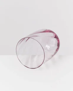 Calma Glas groß swirl lila 4er-Set