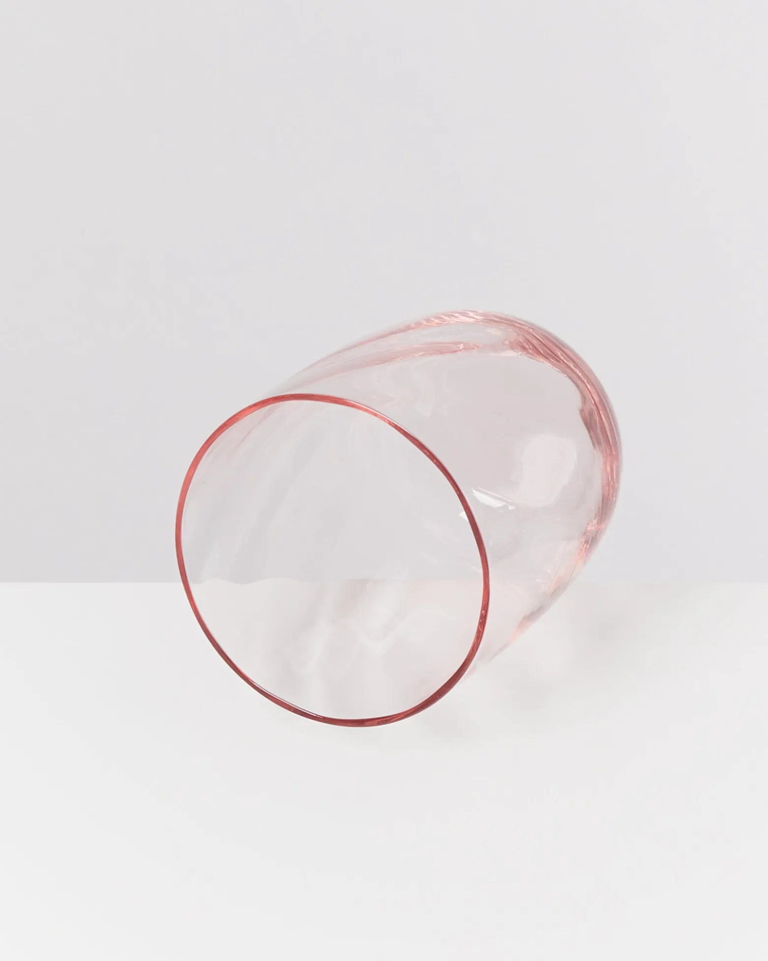 Calma Glas groß swirl rosé
