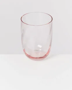 Calma Glas groß swirl rosé 4er-Set