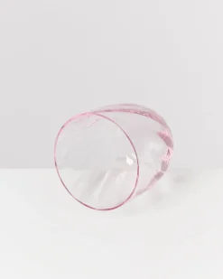 Calma Glas klein swirl rosé 4er-Set