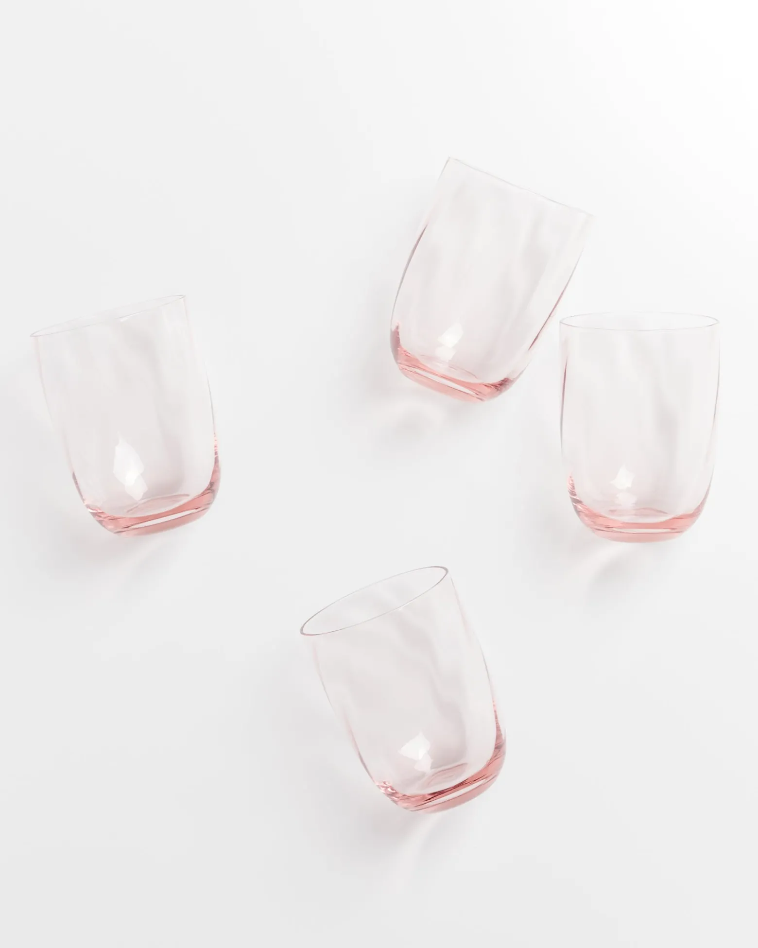 Calma set of 4 glasses large swirl rosé