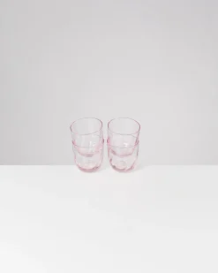 Calma - Set of 4 glass small swirl rosé