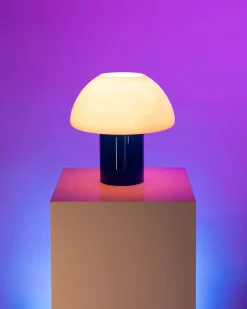 Cogumelo - Glass lamp pink blue