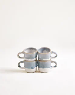Coimbra Espressotasse graublau 4er-Set