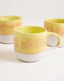 Coimbra - Large mug yellow Set of 4