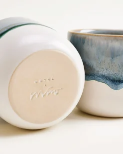 Coimbra - Set of 4 cups small greyblue