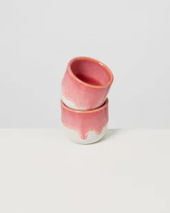 Coimbra - Set of 4 espresso cups pink cream