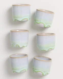 Coimbra - Set of 6 Espressocups pastel green