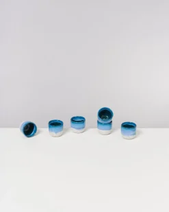 Coimbra - Set of 6 Espressocups turquoise