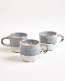 Coimbra - Set of 6 Espressomugs greyblue