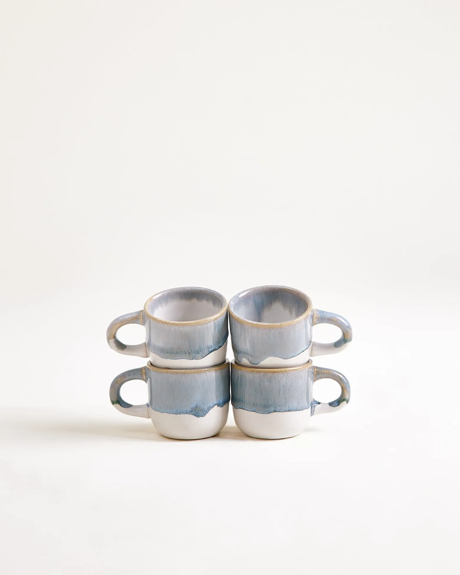 Coimbra - Set of 4 Espressomugs greyblue
