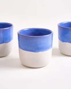 Coimbra - Set of 6 large Cups cornflower