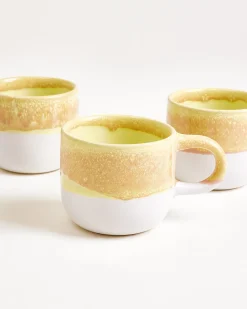 Coimbra - Set of 6 mugs small yellow