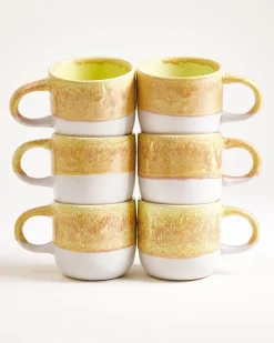 Coimbra Tasse groß gelb 6er-Set