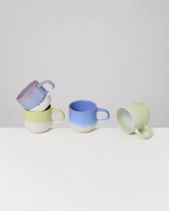 Coimbra Tasse groß Vibrant Glow mix 4er-Set