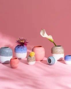 Coimbra - Vase M cornflower