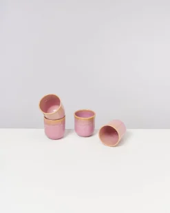 Copa Alto Becher klein gelb rosé 4er-Set