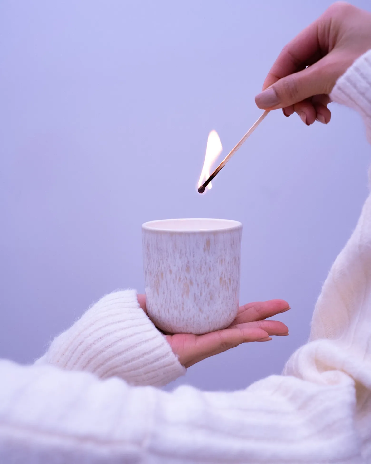Copa Alto - Scented candle Serenity Woods sand